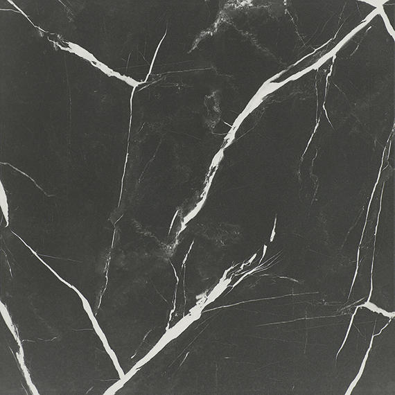 24x24 Platinum  Natural Marble-Look Matte Smooth Porcelain Tile Black White