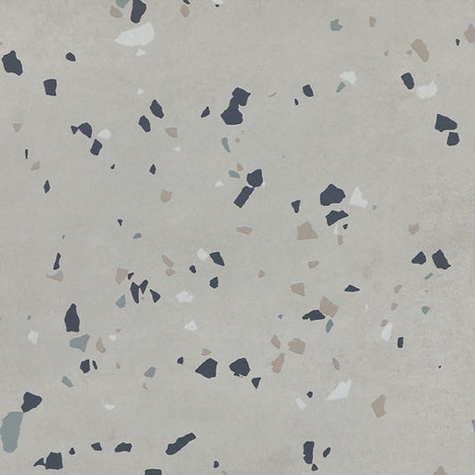 Light Gray - 12x12 Color Story Floor Speckled Patterned Terrazzo-Look Matte Smooth Porcelain Tile