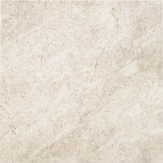 18x18 Choice   Stone-Look Matte Smooth Ceramic Tile Cream