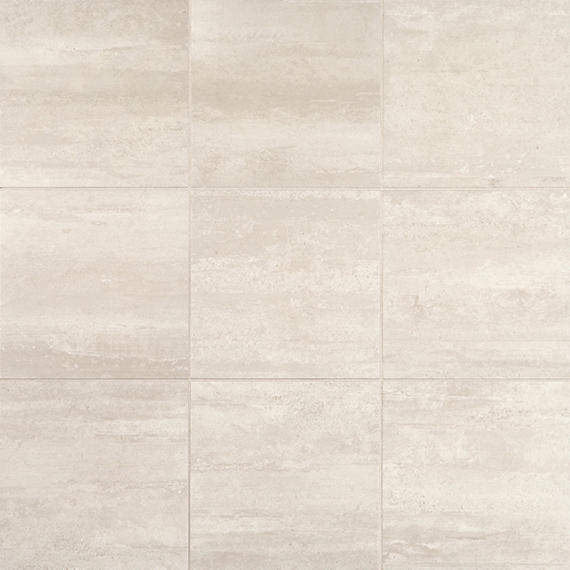 18x18 Cove Creek  Natural Stone-Look Matte Smooth Porcelain Tile Ivory Beige