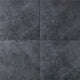 18x18 Continental Slate  Natural Stone-Look Matte Textured Porcelain Tile Light Black