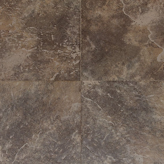 18x18 Continental Slate  Natural Stone-Look Matte Textured Porcelain Tile Brown