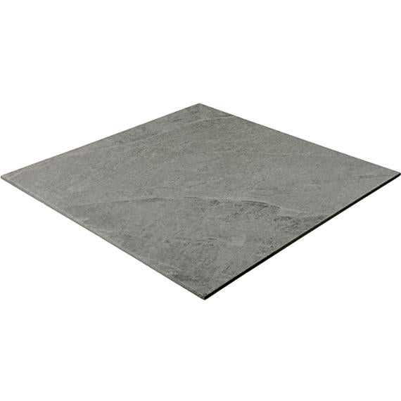 24x24 Constant  Natural Stone-Look Matte Gritty Porcelain Tile Soft Gray