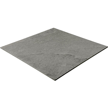 24x24 Constant  Natural Stone-Look Matte Gritty Porcelain Tile Soft Gray