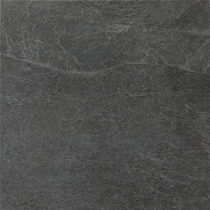 24x24 Constant  Natural Stone-Look Matte Gritty Porcelain Tile Charcoal Gray
