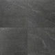 24x24 Constant  Natural Stone-Look Matte Gritty Porcelain Tile Charcoal Gray
