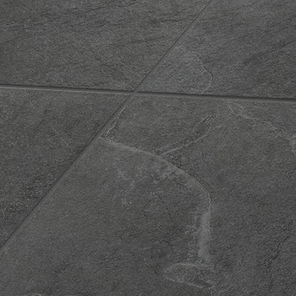 24x24 Constant  Natural Stone-Look Matte Gritty Porcelain Tile Charcoal Gray