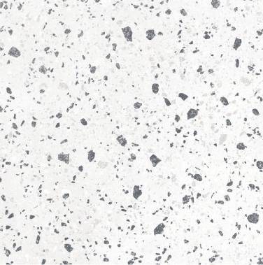 24x24 Poke  Natural Concrete-Look Matte Smooth Porcelain Tile Speckled White