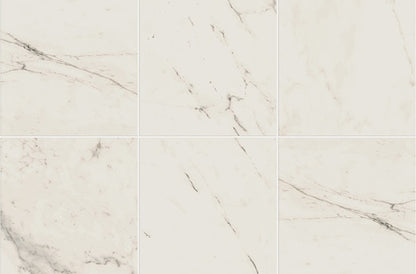 24x24 Classentino Marble  Natural Marble-Look Matte Smooth Porcelain Tile Cream White