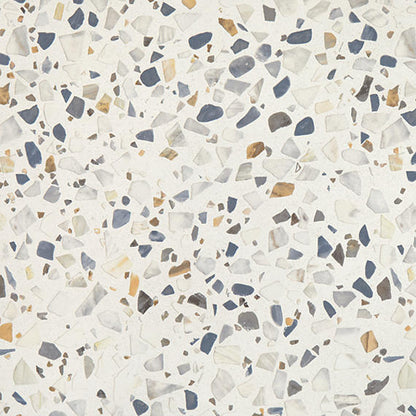 24x24 Curation Fragment Shard  Natural Mixed-Material Look Matte Smooth Porcelain Tile Light White