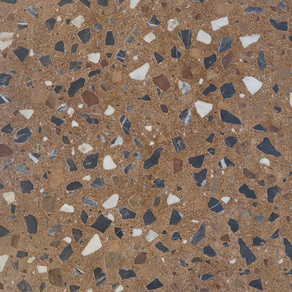 24x24 Curation Fragment Shard  Natural Mixed-Material Look Matte Smooth Porcelain Tile Warm Brown