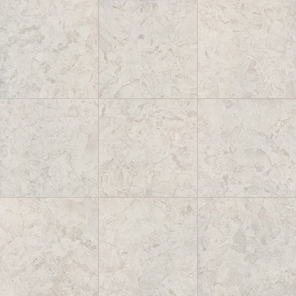 24x24 Forgehaus Linear  Natural Stone-Look Matte Smooth Porcelain Tile Light Gray