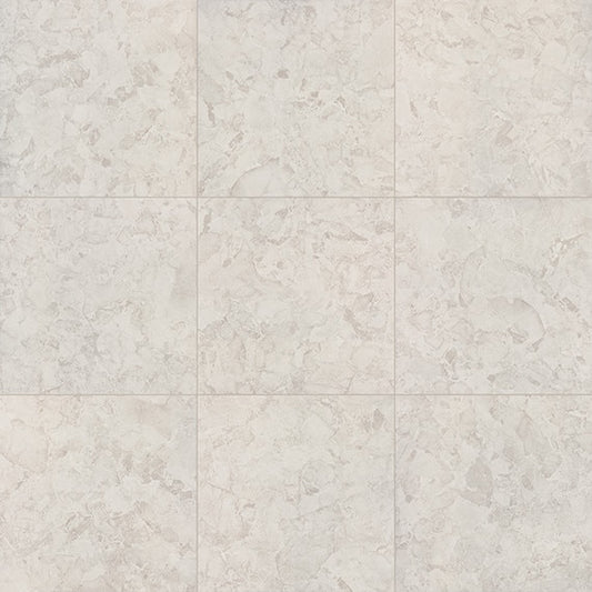 24x24 Forgehaus Linear  Natural Stone-Look Matte Smooth Porcelain Tile Light Gray