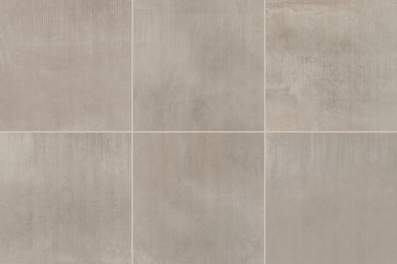 24x24 Illusionist  Natural Concrete-Look Matte Smooth Porcelain Tile Taupe Gray