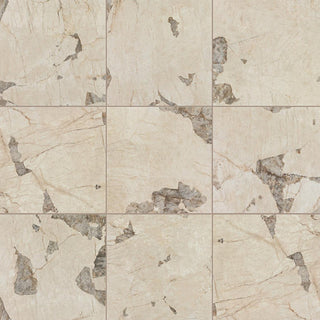 24x24 Savoir Medium Veining Mosaic Marble-Look Matte Smooth Porcelain Tile