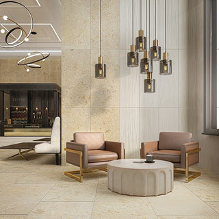 Beige Sand - 24x24 Uniche Natural Stone-Look Matte Smooth Porcelain Tile