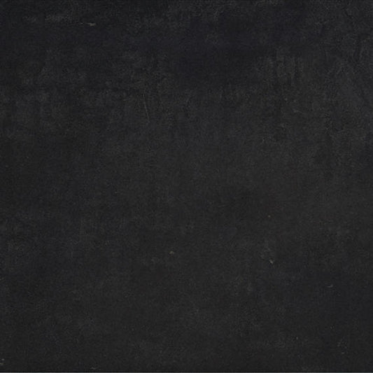 24x24 Cohesion  Natural Concrete-Look Polished Smooth Porcelain Tile Black