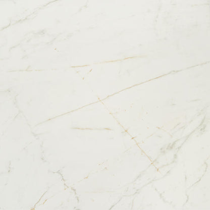 24x24 Panoramic Duet Grid  Natural Marble-Look Polished Smooth Porcelain Tile Golden Cream