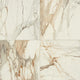 24x24 Panoramic Duet Grid  Natural Marble-Look Polished Smooth Porcelain Tile Cloud Beige
