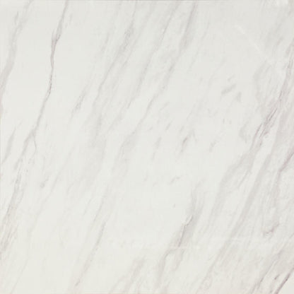 24x24 Artsy Light Veining  Natural Marble-Look Polished Smooth Porcelain Tile Gray White