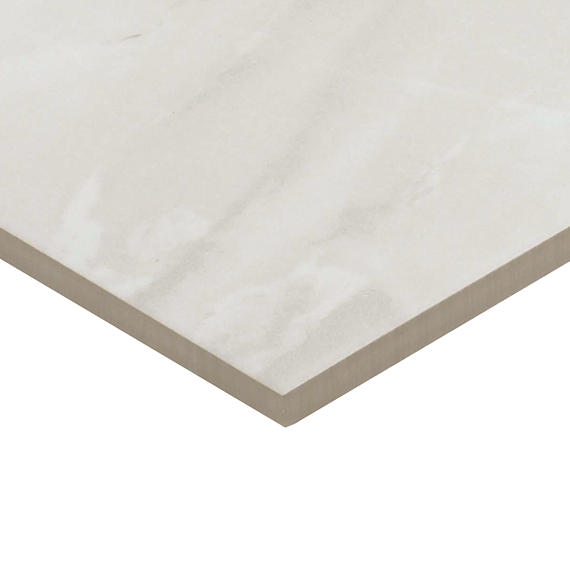 24x24 Artsy Light Veining  Natural Marble-Look Polished Smooth Porcelain Tile Light Taupe