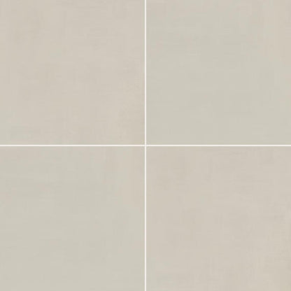24x24 Subtle Strands  Natural Concrete-Look Matte Smooth Porcelain Tile Dune Beige