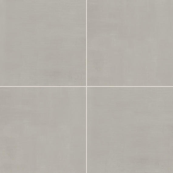 24x24 Subtle Strands  Natural Concrete-Look Matte Smooth Porcelain Tile Soft Gray