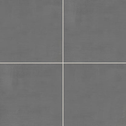 24x24 Subtle Strands  Natural Concrete-Look Matte Smooth Porcelain Tile Stone Gray