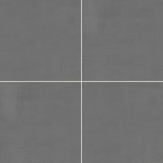 24x24 Subtle Strands  Natural Concrete-Look Matte Smooth Porcelain Tile Stone Gray