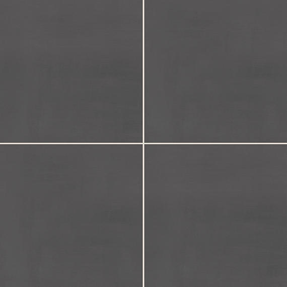 24x24 Subtle Strands  Natural Concrete-Look Matte Smooth Porcelain Tile Deep Charcoal