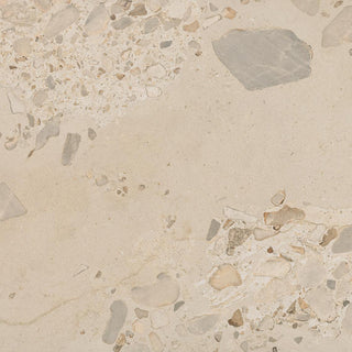 24x24 Sand And Stone Fragment Shard Natural Stone-Look Matte Smooth Porcelain Tile