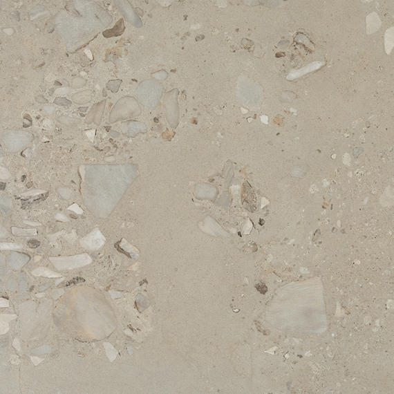 24x24 Sand And Stone Fragment Shard  Natural Stone-Look Matte Smooth Porcelain Tile Taupe Gray