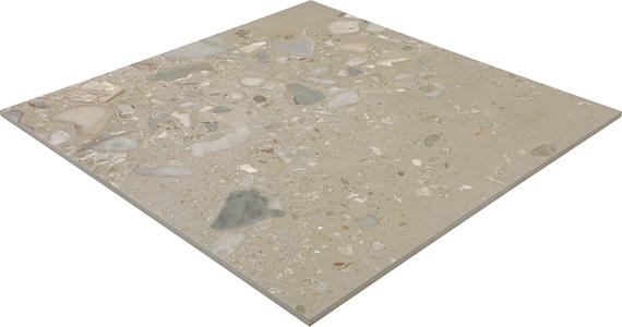 24x24 Sand And Stone Fragment Shard  Natural Stone-Look Matte Smooth Porcelain Tile Taupe Gray