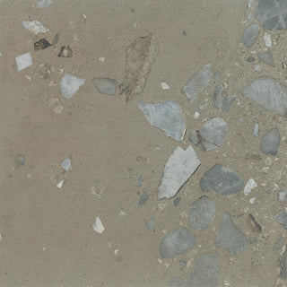 24x24 Sand And Stone Fragment Shard Natural Stone-Look Matte Smooth Porcelain Tile
