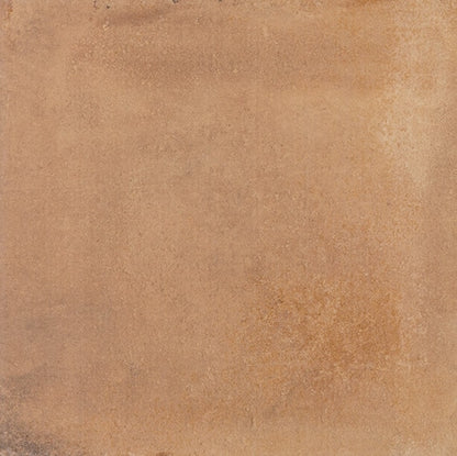 24x24 Rekindle  Stepwise Concrete-Look Matte Smooth Porcelain Tile Clay Orange