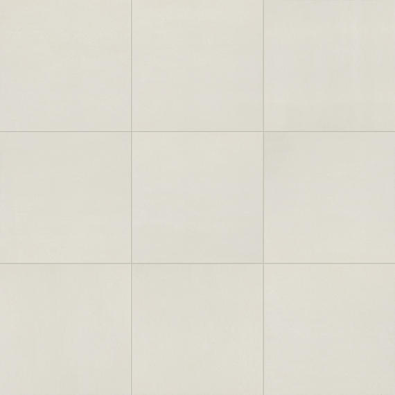 24x24 Theoretical Evolved  Stepwise Concrete-Look Matte Smooth Porcelain Tile Off White