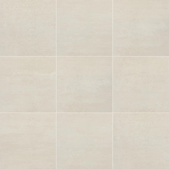 24x24 Theoretical Evolved  Stepwise Concrete-Look Matte Smooth Porcelain Tile Beige