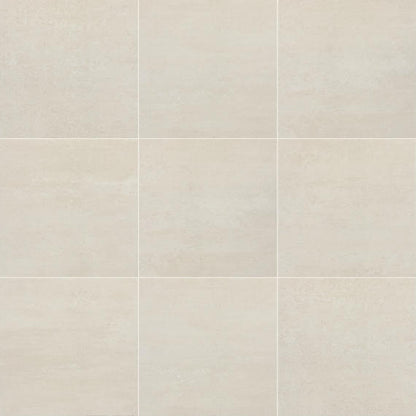 24x24 Theoretical Evolved  Stepwise Concrete-Look Matte Smooth Porcelain Tile Beige