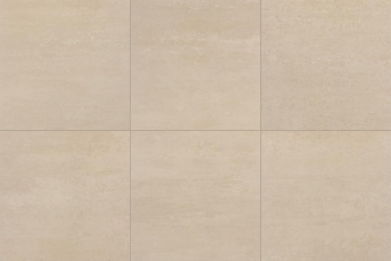 24x24 Theoretical Evolved  Stepwise Concrete-Look Matte Smooth Porcelain Tile Cream