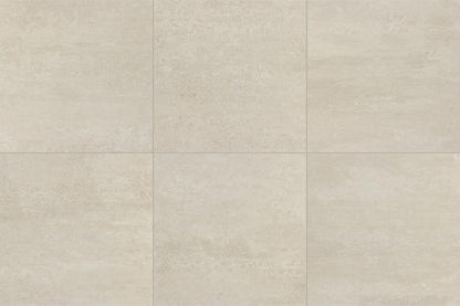 24x24 Theoretical Evolved  Stepwise Concrete-Look Matte Smooth Porcelain Tile Charcoal Gray