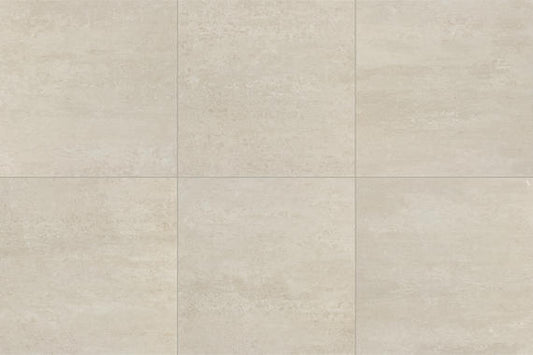 24x24 Theoretical Evolved  Stepwise Concrete-Look Matte Smooth Porcelain Tile Charcoal Gray