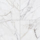 32x32 Marble Attache Lavish  Natural Marble-Look Satin Smooth Porcelain Tile Cream White