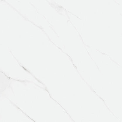 33x33 Vanserra  Natural Marble-Look Polished Smooth Porcelain Tile Light White