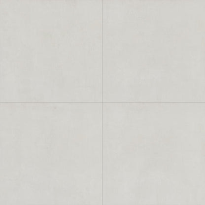 33x33 Merchant  Natural Concrete-Look Matte Smooth Porcelain Tile Soft White