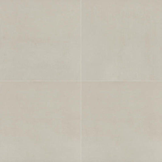 33x33 Merchant  Natural Concrete-Look Matte Smooth Porcelain Tile Light Taupe