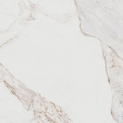 33x33 Vanserra  Natural Marble-Look Matte Smooth Porcelain Tile White Gray