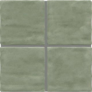 4x4 Artcrafted Handcrafted Solid-Color Glossy Smooth Ceramic Tile