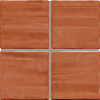 4x4 Artcrafted Handcrafted Solid-Color Glossy Smooth Ceramic Tile