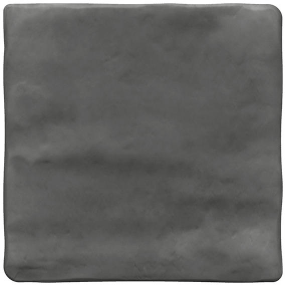 4x4 Artcrafted  Handcrafted Solid-Color Glossy Smooth Ceramic Tile Slate Gray