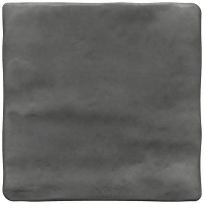 4x4 Artcrafted  Handcrafted Solid-Color Glossy Smooth Ceramic Tile Slate Gray